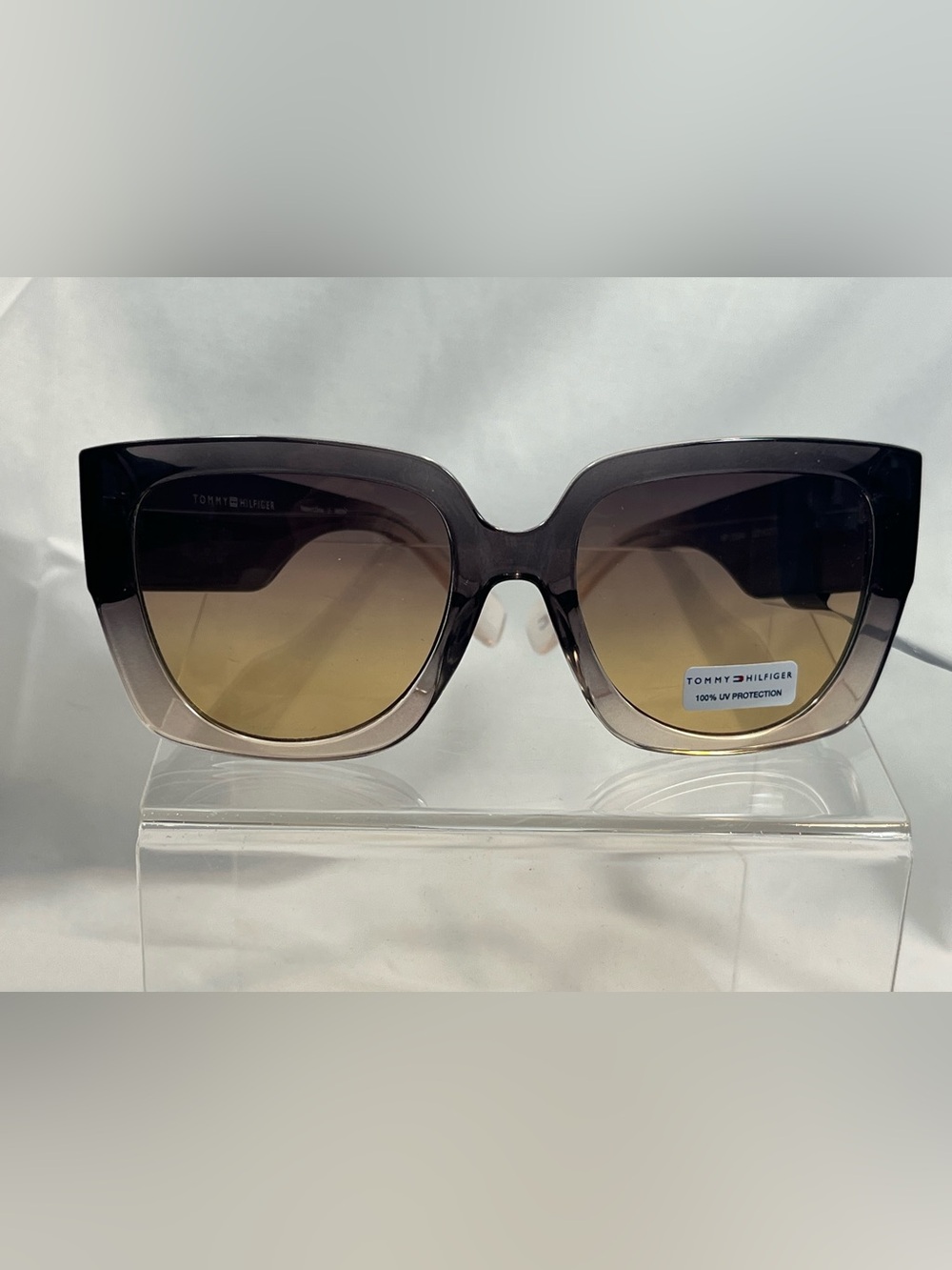 Tommy Hilfiger Brown Ombre Square Women's Sunglasses